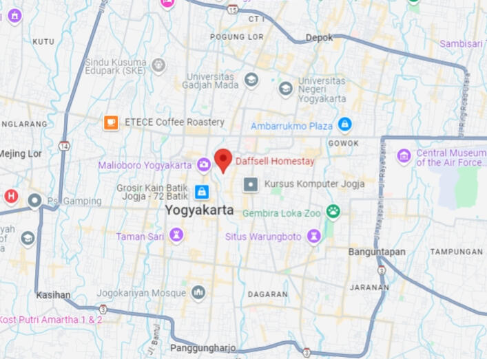 Lokasi Daffsell Homestay Syariah